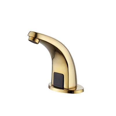 China Single Basin Faucets Basin Faucet Factory Supplier OEM Hole Sensor Faucet Gold Sensor Automatic Basin Faucet for sale