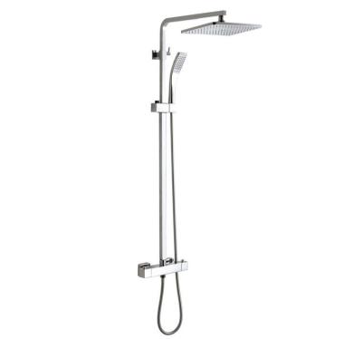 China Without Sliding Bar Bathroom Accessories Chromed Rain Shower Set With overhead shower head&hand shower for sale