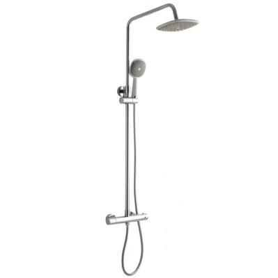 China Without Sliding Bar Bathroom Accessories Chromed Rain Shower Set With overhead shower head&hand shower for sale