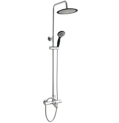 China Without Sliding Bar Bathroom Accessories Chromed Rain Shower Set With overhead shower head&hand shower for sale