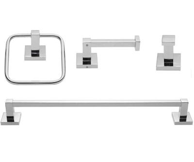 China Modern 4-Piece Bathroom Hardware Set SUS 304 Stainless Steel Bathroom Accessories for sale