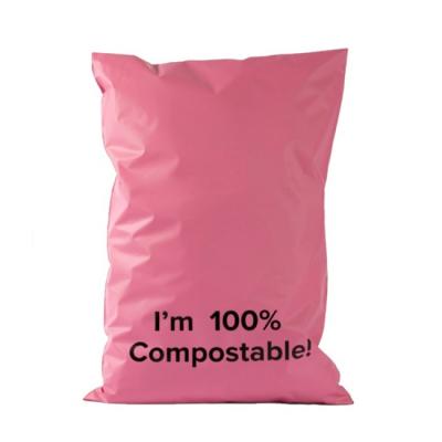 China Biodegradable Cornstarch Made Custom Printed Biodegradable Plastic Mailing Bags for sale