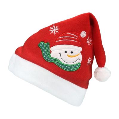 China Environmentally Friendly Wholesale Warm Christmas Hats Snowman Hats Festival Headwear New Year Party Decoration Navidad for sale