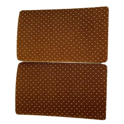 China Knitted Embossed Waterproof Synthetic Pvc Sponge Leather For Car Floor Mat for sale