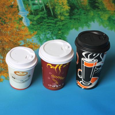 China PP disposable paper cups for hot cold beverage drinking , single wall coffee cups for sale