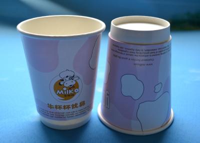 China Heat Resistant Disposable Takeaway Coffee Cup , 12oz / 16oz Ice Cream Paper Cups With Lids for sale