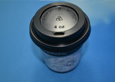 China White / Black Disposable Paper Cup Lids For Ice Coffee / Beverage 8oz 12oz for sale