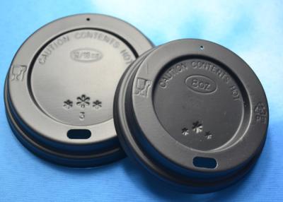 China 80mm / 90mm 4oz Take Away Single Wall Disposable Coffee Cup Lids Covers for sale