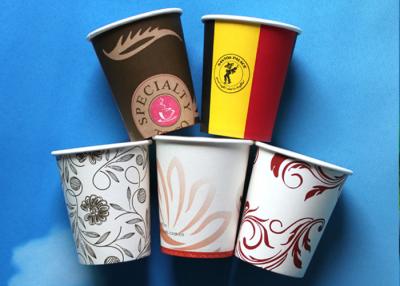 China Single Wall 7oz / 8oz Takeaway Reusable Paper Cup With Water Ink Flexo Printing for sale