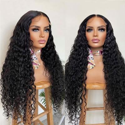 China Body Wave Most Popular Wig 180%density 360 Lace Hair Water Wave Frontal Wig With Baby Hair 100% Full Lace Front Wigs for sale