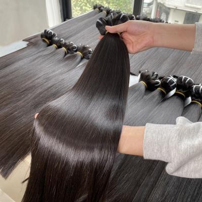 China Wholesale 100% Vietnamese Raw Virgin Hair Bundles Hair Bundles Big Weft Straight Bone Stock Good Quality Remy Hair 100% Virgin Hair for sale