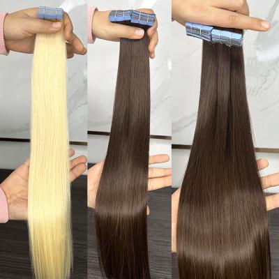 China natural & healthy & Russian Soft Double Drawn Hair Tape In Hair Extension European Remy Tape In Hair Extension Natural High Quality for sale