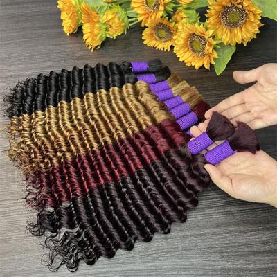 China Bulks 100% Virgin Hair Bulk Human Braiding Hair Bulk No Weft Cuticle Aligned Hair Bulk Hair For Braiding for sale