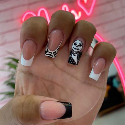 China Wholesale Salon Effect Pre-Gum False Art Quality Custom Short Nails Nails Salon Press On Nails for sale