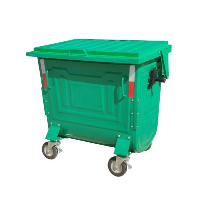 China Sustainable 770L Galvanized Metal Garbage Waste Bin Bin à venda