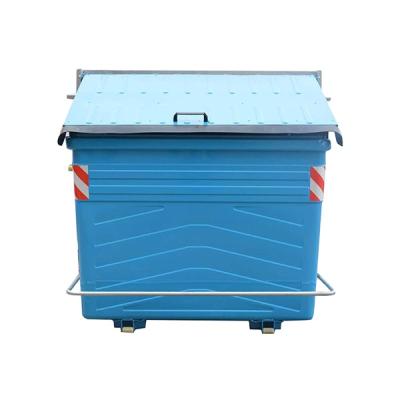 Κίνα Sustainable Special Price 2400 Liter Euro High Street Metal Waste Bin Steel Collection Container Waste Bin προς πώληση