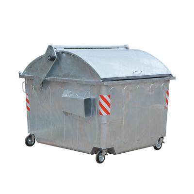 China Building Material Shops 4.5cbm Waste Collection Vehicle Trash Can Metal Waste Container à venda