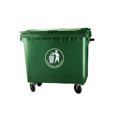 China Sustainable Waste Bin EN840 Compliance HDPE 660 Liter Bin à venda