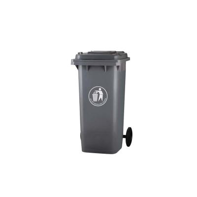 China Sustainable Management HDPE Plastic Waste Bin With Wheels for sale