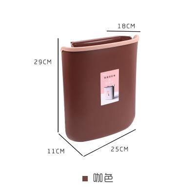 中国 Sustainable Wall Mounted Small Size Household Folding Waste Bins Kitchen Trash Can 販売のため