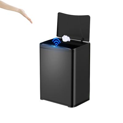 China 40 Liter Metal Touchless Stainless Steel Sustainable Home Electric Smart Waste Bins Suppliers à venda