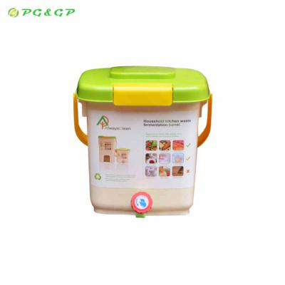 China Good quality viable 12 liters plastic indoor compost bin bucket fermentation food waste kitchen à venda