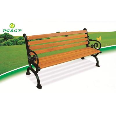 中国 China Factory Wooden Garden Plastic Composite Outdoor Bench Solid Wood Outdoor Seating 販売のため