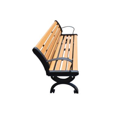 中国 Solid Wood Plastic Greenhouse And Cast Iron Park And Garden Bench 販売のため