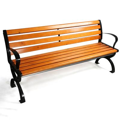 China Solid Wood Outdoor Cast Iron Garden Patio Benches for sale