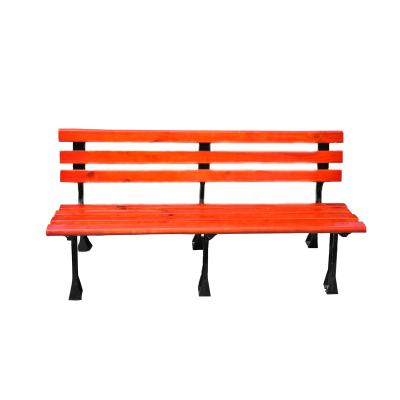 China Customized Outdoor Wooden Garden Chair Bench Chairs Cast Iron Bench for sale