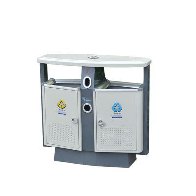 Κίνα Sustainable Twin Garbage Collection Stainless Steel Bin προς πώληση