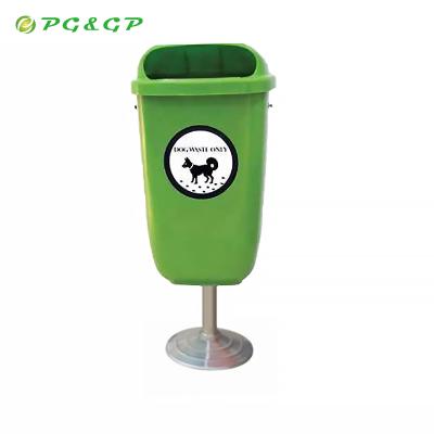 China Best Viable Outdoor Plastic Backyard 50L Dog Poop Station Cheap 13 Gallon Playpen Pet Waste Stations à venda