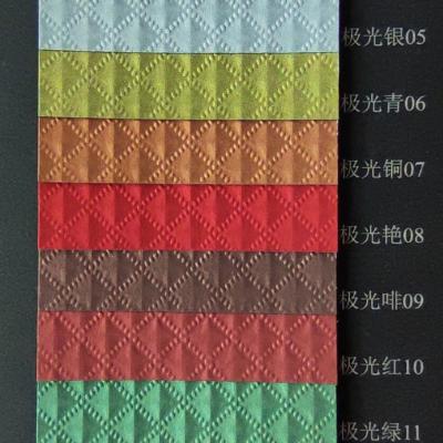 China New Design Embossing Pattern Soft Touch Paper Anticurl Colorful Pearl Coated Specialty Embossing Paper For Box Packaging High Grade for sale