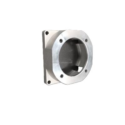 China Factory Supply Aluminum Casting Fit Flange For Square Hydraulic Flange Hydraulic Power Unit Parts Hydraulic Flange For Power Pack for sale