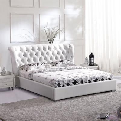 China Factory Wholesale Hot Selling Adjustable Tufted Bed Queen Size Bed Frame European Luxury Crushed Leather Bed (Other) for sale