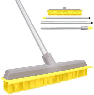 China VIPaoclean Element Clean Floor Squeegee, Pet Hair Mop Carpet Rake Dog Hair Remover Rubber Broom for sale