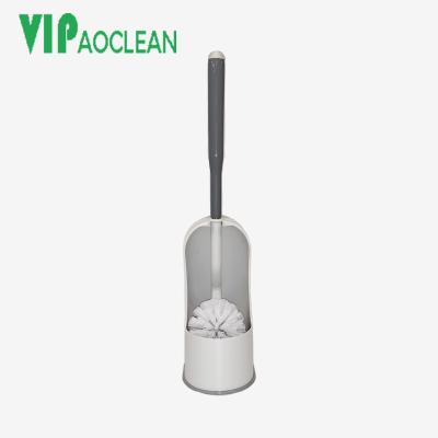 China VIPaoclean Sustainable Bathroom Cleaning Brush Plastic Cleaning Toilet Brush With Holder for sale