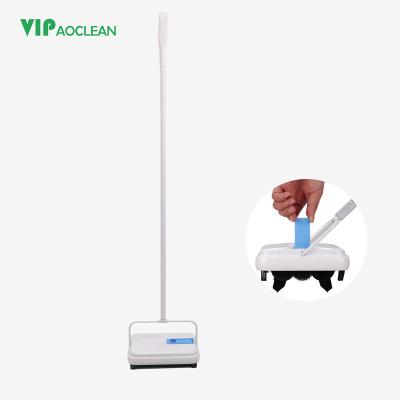 China VIPaoclean Home Floor Sweeper With Horsehair Roller Sweep Quiet Carpet Sweeper for sale