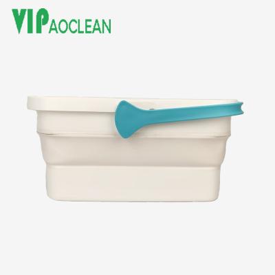 China VIPaoclean Sustainable Handle Around Foldable Tub Portable Folding Water Bucket for sale