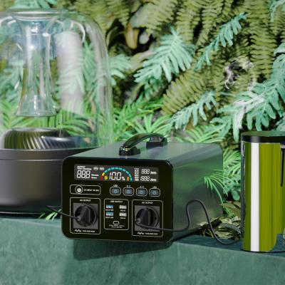 China DC AC Type C Portable Rechargeable Outdoor Power Station 1000w Mobile Solar Power Station For Outdoor Adventure for sale