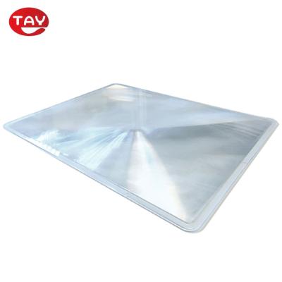 China A4 Size 3X Fresnel Lens Portable Rigid Full Page Magnifier Acrylic Sheet for sale