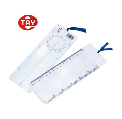 China Custom Rectangular OEM Fresnel 3x Benchmark Magnifier for sale