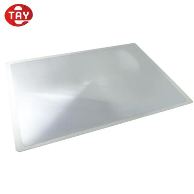 China A4 Sheet Size Large PVC Plastic Magnifier Plastic Magnifying Fresnel Lens for sale