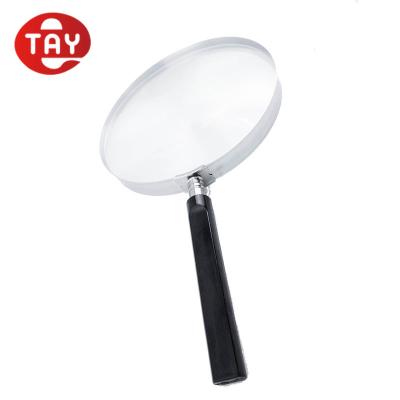 China Acrylic Magnifier With Plastic Handle Metal Sight Magnifier With Plastic Handle for sale