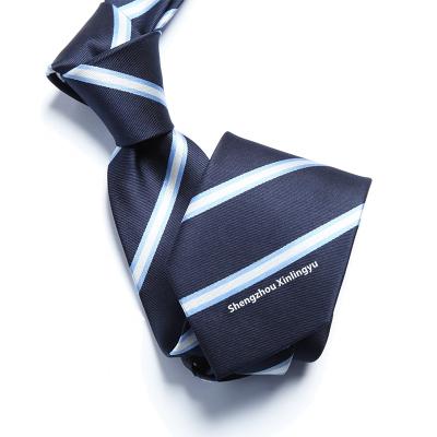 China High Quality Microfiber Polyester Handmade Custom Company Logo Business Men's Tie For Man for sale