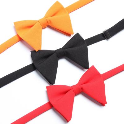 China Plain Cheap Price Mens Jacquard Big Bow Tie Bow Tie For Party for sale