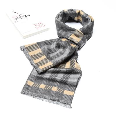 China Zhejiang Long Factory Direct Men's Scarf Thick Winter Woven Long Scarf For Men for sale