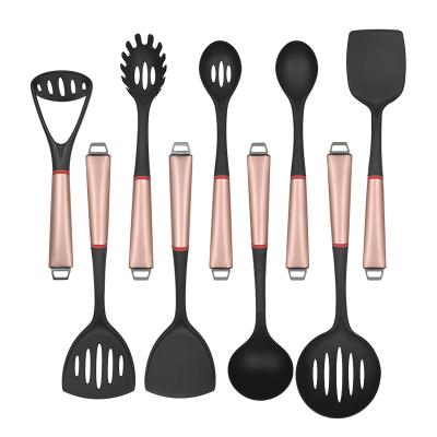 China Eco-friendly Stainless Steel Durable Handle Kitchenware Quality Nylon Heat Resistant Kitchen Tools for sale