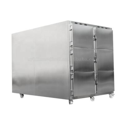 China 201/304 Stainless Steel 6 Stainless Steel Corpses Refrigerator Corpse Refrigerator Corpse Freezer for sale