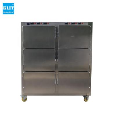 China Completely made of high quality stainless steel 6 corpses big sale stainless steel morgue refrigerator freezer mortuary refrigerator with good price for sale